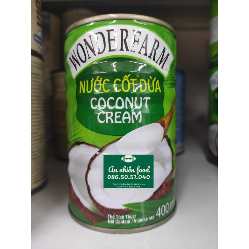 Nước Cốt Dừa Wonderfarm 400ml