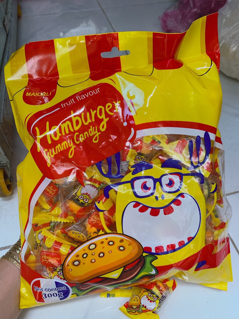 [HCM]Kẹo dẽo hambuger thái lan