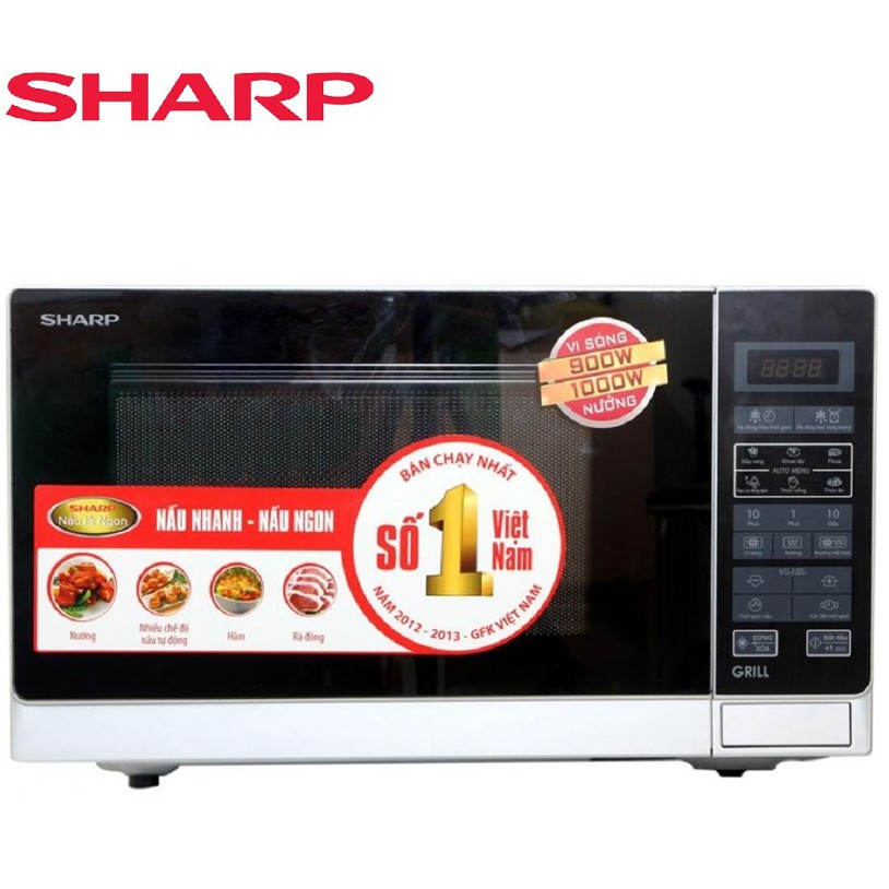 Lò vi sóng điện tử có nướng sharp r-g572vn-s - 25 lít