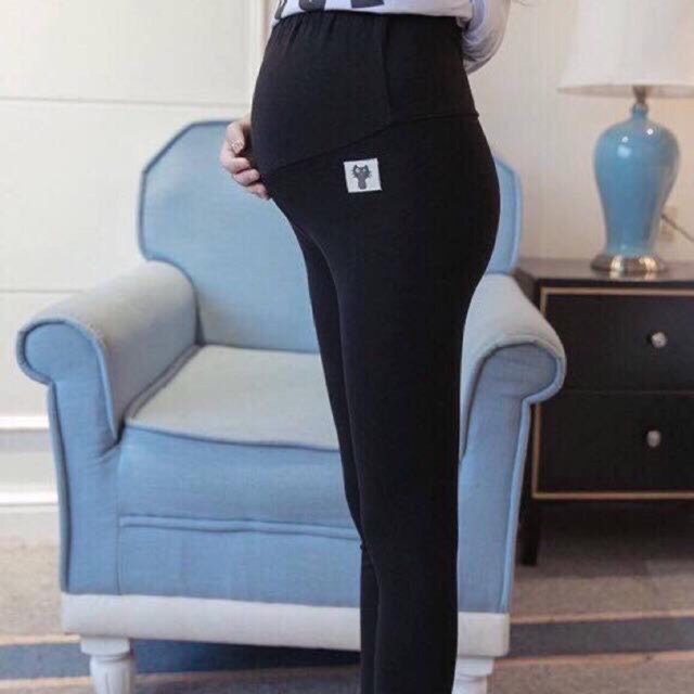 Quần legging bầu thời trang co dãn 4 chiều siêu mịn đẹp