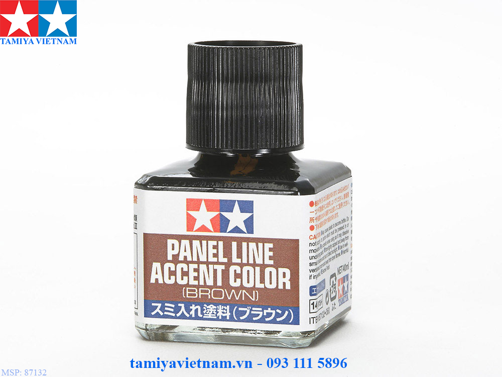 [TAMIYA] 87132 Dung dịch kẻ lằn chìm PANEL LINE ACCENT COLOR ( BROWN )