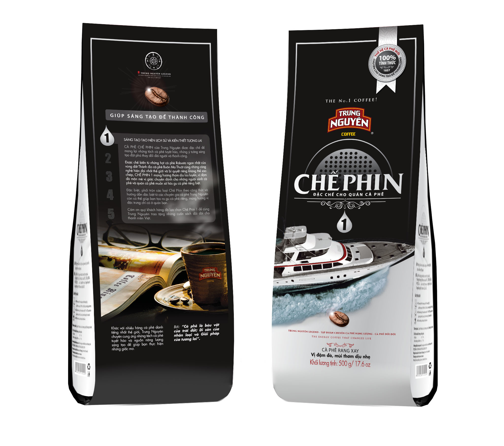Trung Nguyên Legend Cà Phê Rang Xay Chế Phin 1 – Gói 500gr – Gu Mạnh, Đắng Gắt, Chuẩn Cà Phê Việt