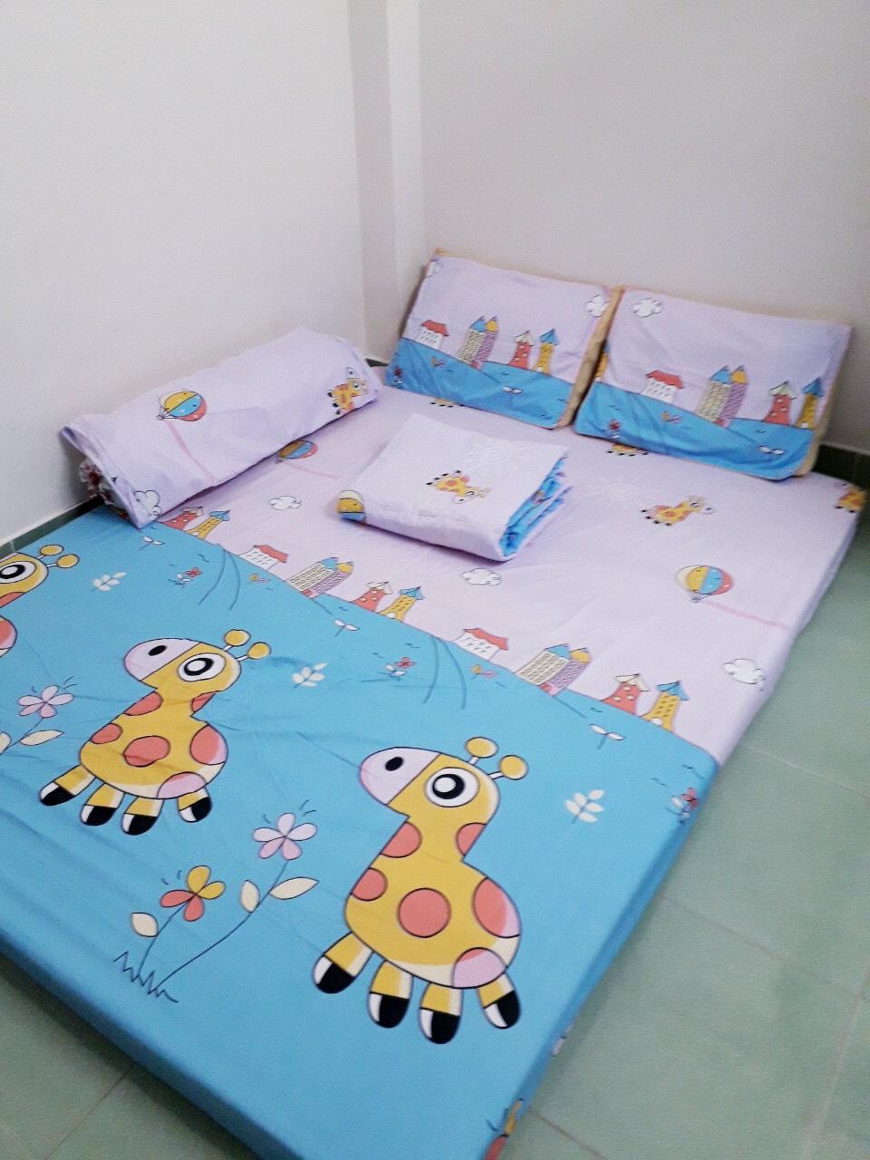 Bộ chăn drap 5 món- bộ drap giường- BỘ GRAP CT CAO CẤP