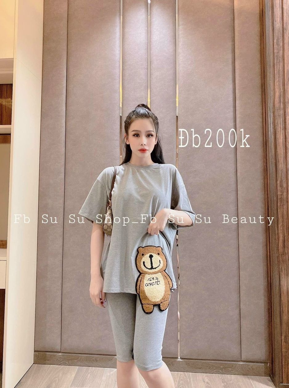 Sét bộ thêu hình gấu siêu dễ thương TP2022