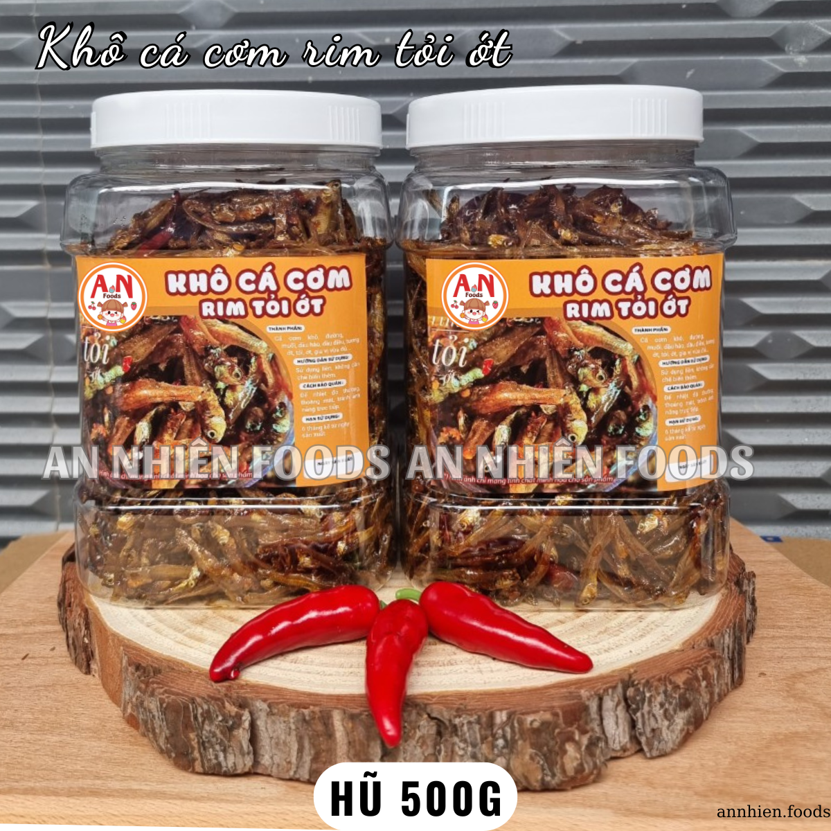 Cá cơm rim tỏi (đậm vị- có video) {Khối lượng tịnh, không tính bao bì}