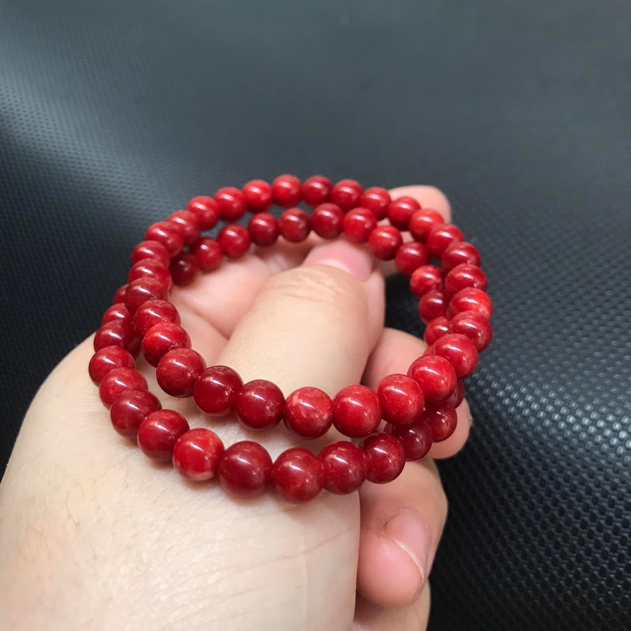 VÒNG TAY CẨM THẠCH HUYẾT SIZE 6LY