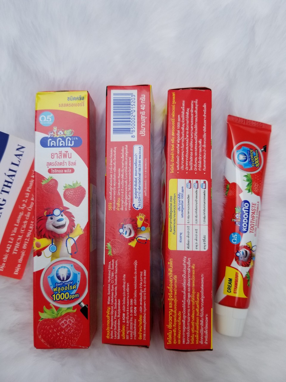 [HCM]Kem đánh răng trẻ em Kodomo Thái Lan 40gram
