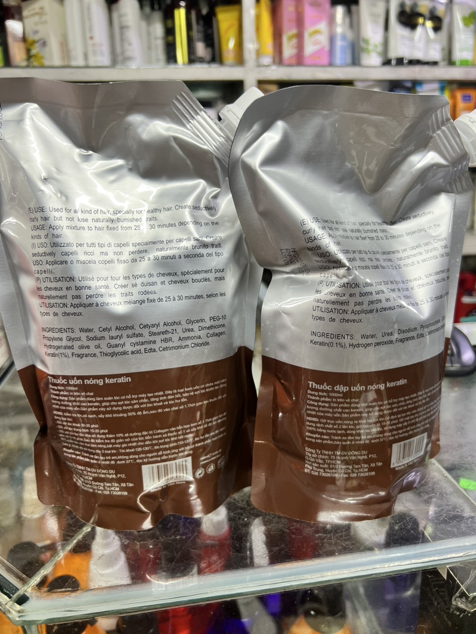 Cặp Thuốc Uốn Nóng ,Ép Duỗi Kendali Mẫu Mới 1000ml x2