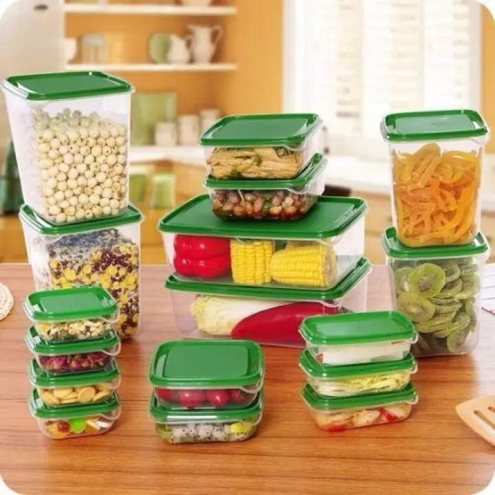 Hộp đựng thực phẩm - Bộ hộp nhựa 17 món đựng thức ăn an toàn tiện ...