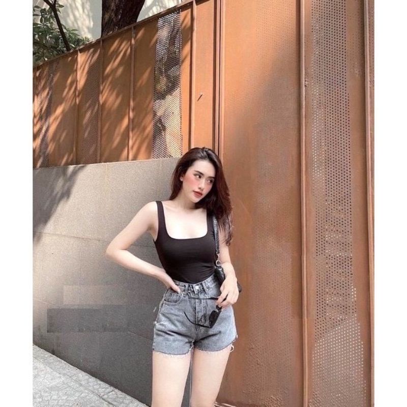 ÁO SÁT NÁCH BA LỖ A4 CROPTOP  A4-SNN