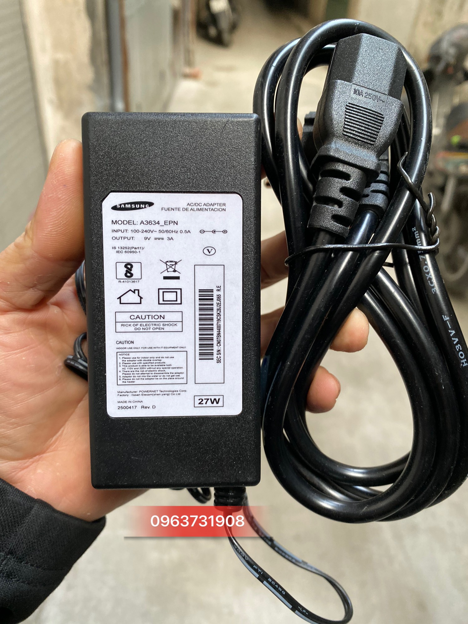 Adapter nguồn 9V 2A/3A hàng cao cấp