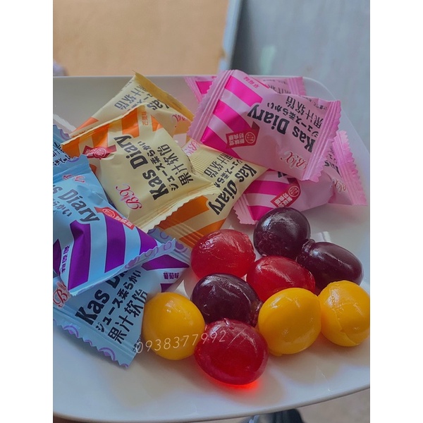 Kẹo Dẻo Trái Cây Kas Diary 320gr Vị Nho