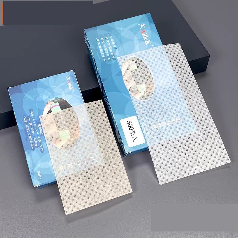 Giấy uốn tóc mỏng dai đa năng, giấy uốn setting, giấy uốn nóng, uốn lạnh hộp 500 tờ khổ to 8x15cm, khổ nhỏ 7.8x10.2cm