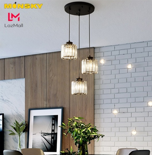 Đèn thả MONSKY MINA pha lê trang trí hiện đại - kèm bóng LED chuyên dụng.