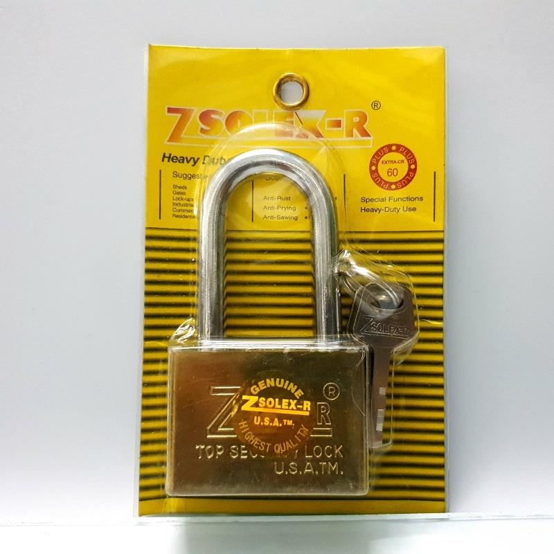 Ổ Khóa treo chìa Zsolex 60mm móc dài