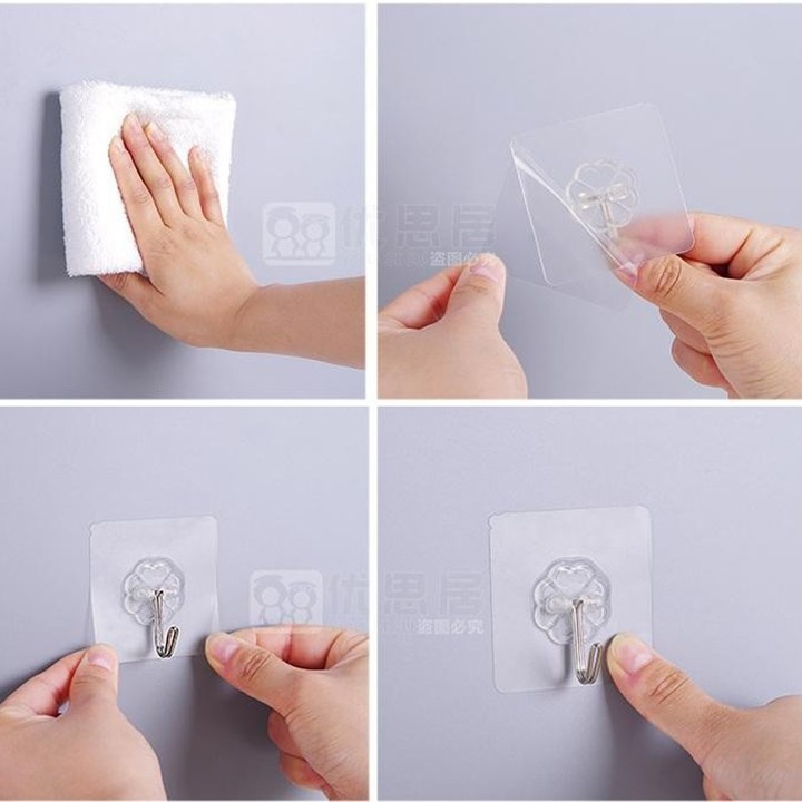 Móc dán tường đa năng siêu dính siêu tiện ích