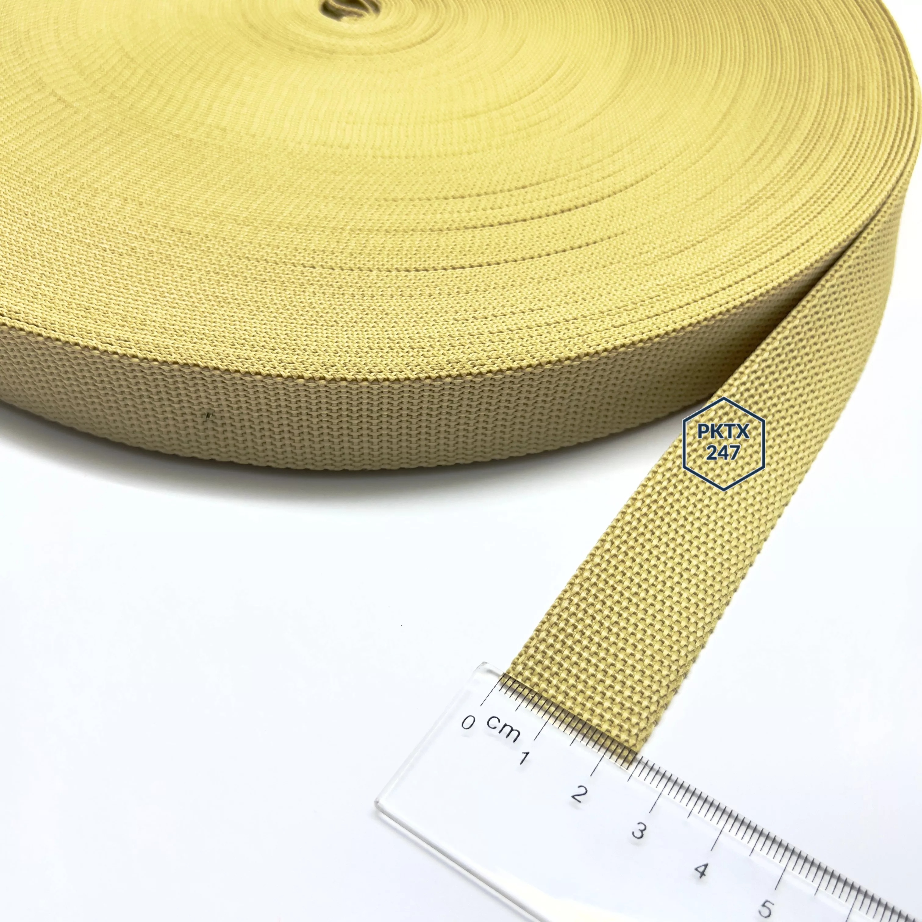 Dây đai dù bản 2.5cm dày 1mm các màu