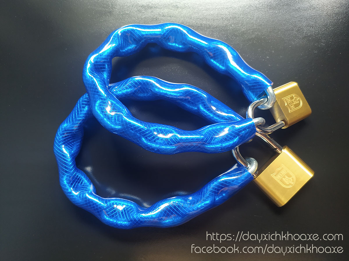 Wire chain lock door/gate Aurae (chain 8mm) - Blue - DX3A - DX3B - DX3C - DX3D