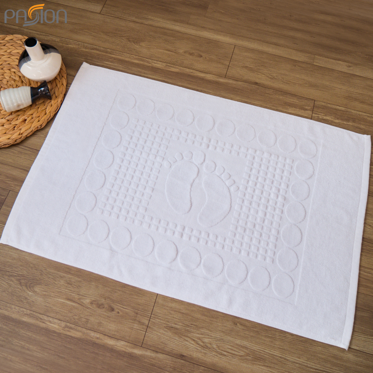 Thảm lau chân khách sạn 50x80cm dập vân
