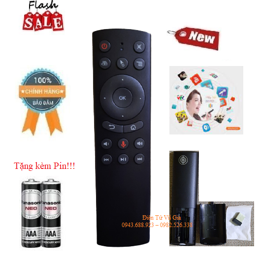 Remote Điều khiển chuột bay giọng nói G20S SmartTV, TV Box, PC- Hàng chính hãng Full Box