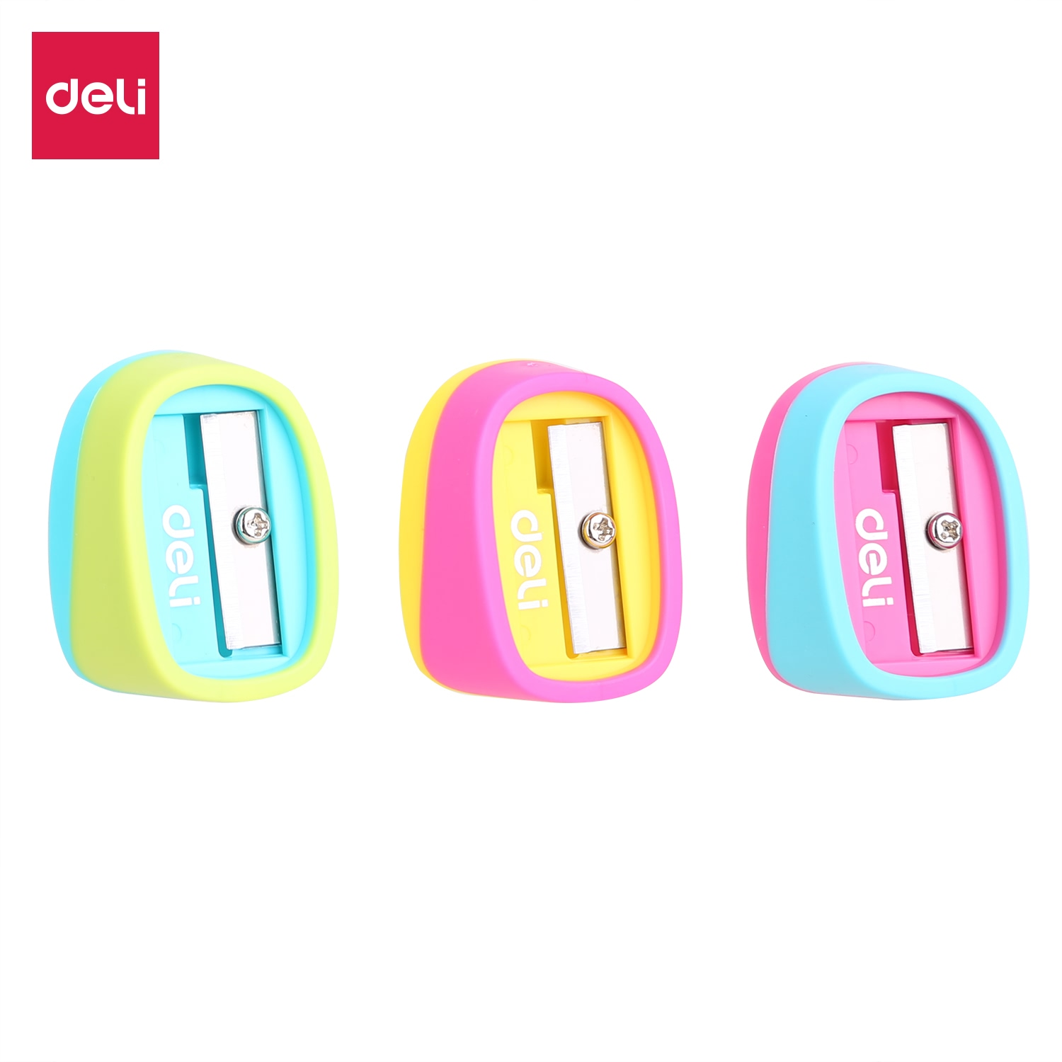 Gọt chì mini deli - xanh-xanh/hồng-vàng/hồng-xanh - combo 5 chiếc màu ngẫu nhiên - er00903