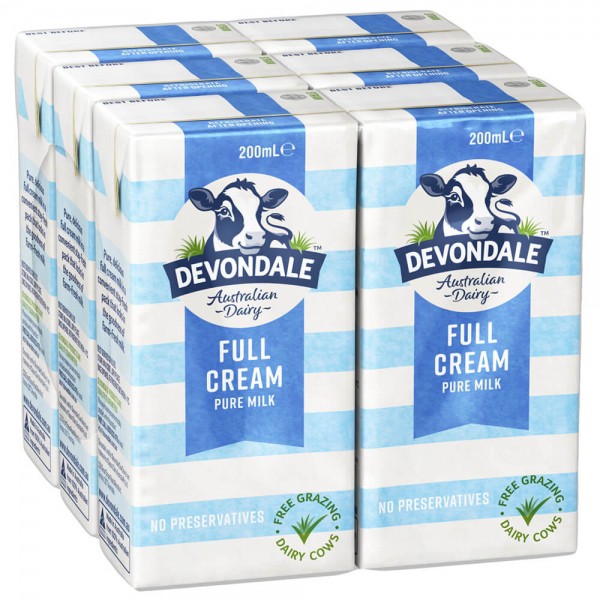 [HCM] [Combo 12 Hộp] Sữa Tươi Nguyên Kem DEVONDALE 200ml - Nhập Khẩu Úc