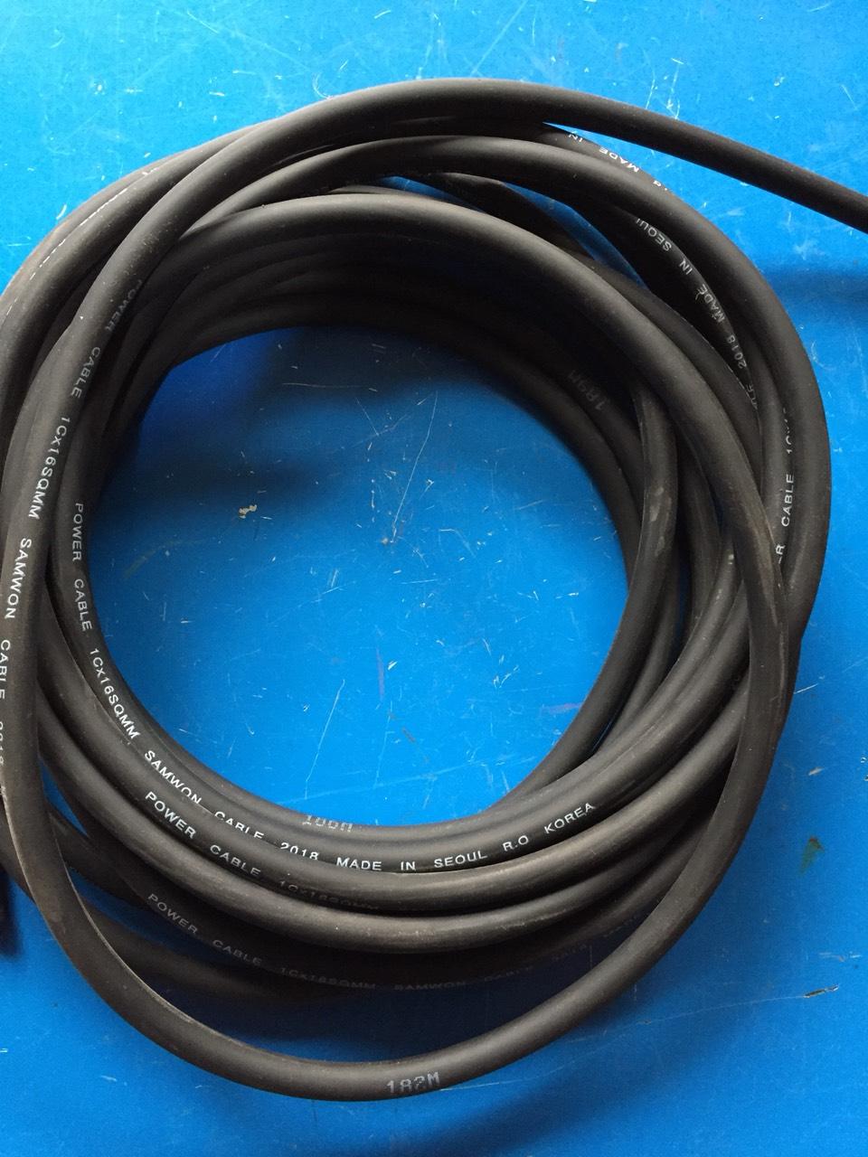 Dây cáp hàn 16mm, 5m dây cáp hàn dùng cho máy hàn, dây cáp hàn quốc, hàng chuẩn L1