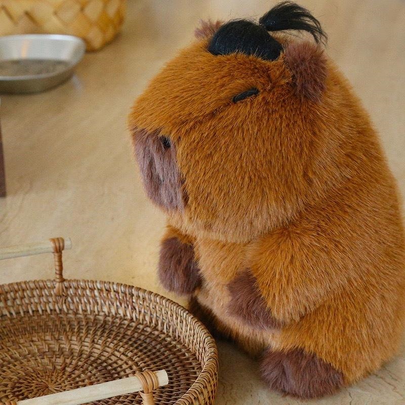 Genuine capybara plush toy internet celebrity Kapibala guinea pig ugly doll cute doll girl birthday gift