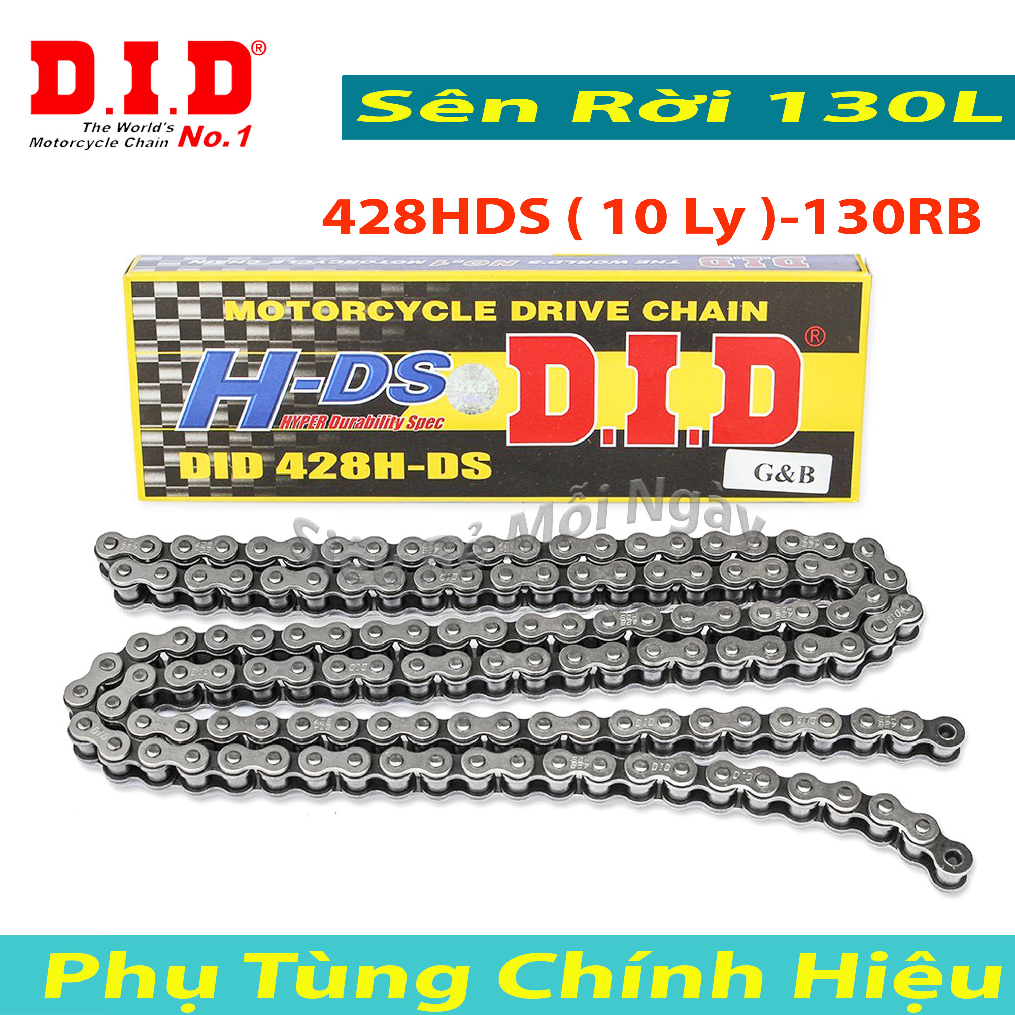 Sên rời đen 10ly 130l did exciter 150, winner x/150, sonic, raider, satria thái lan