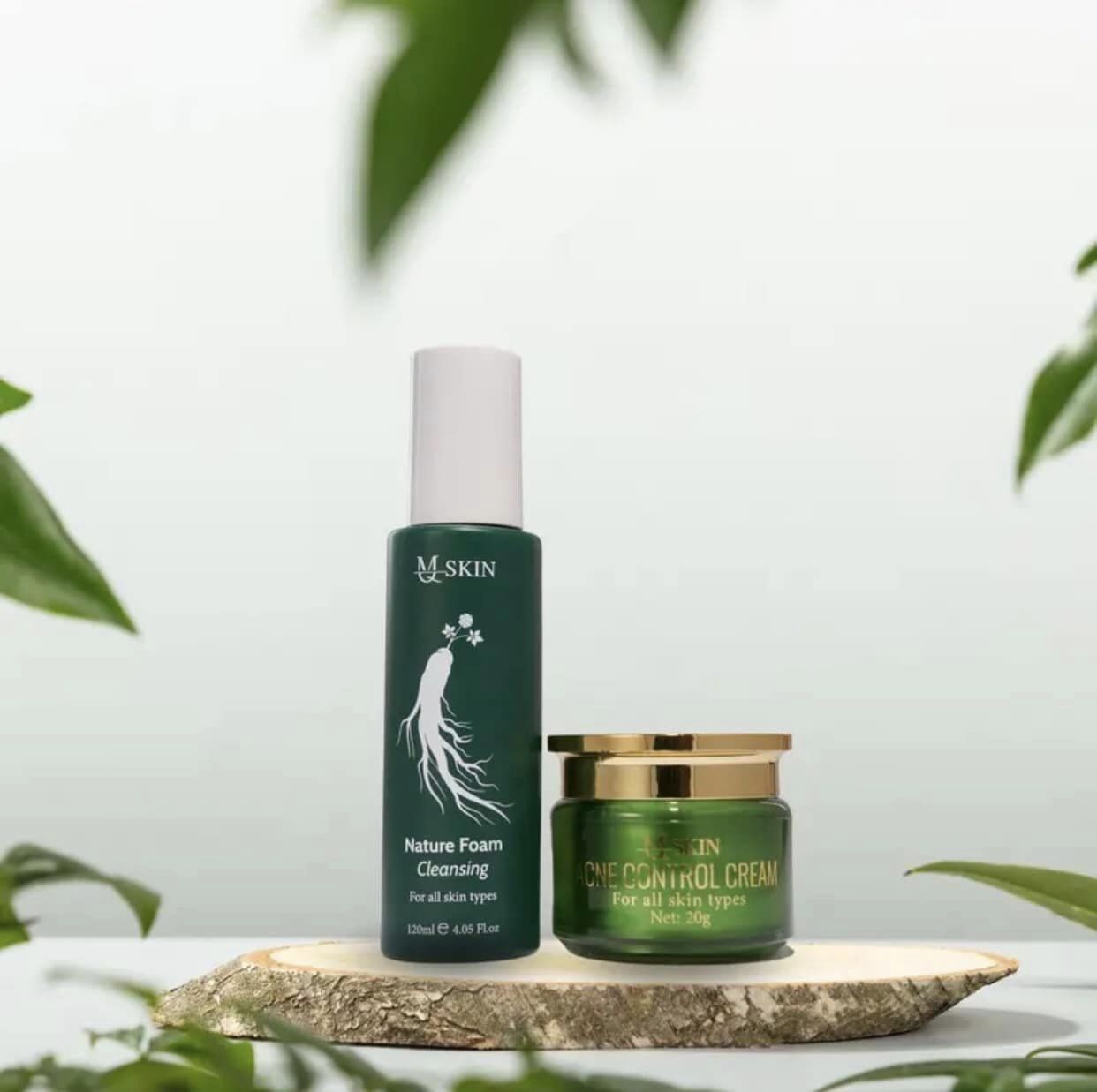 Combo cao mụn sâm vàng mq skin