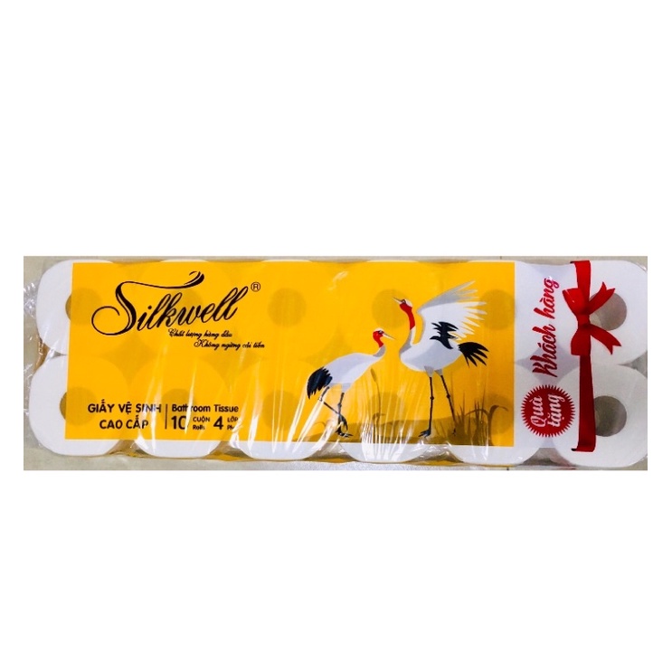 GIẤY VỆ SINH CAO CẤP 4 LỚP SILKWELL