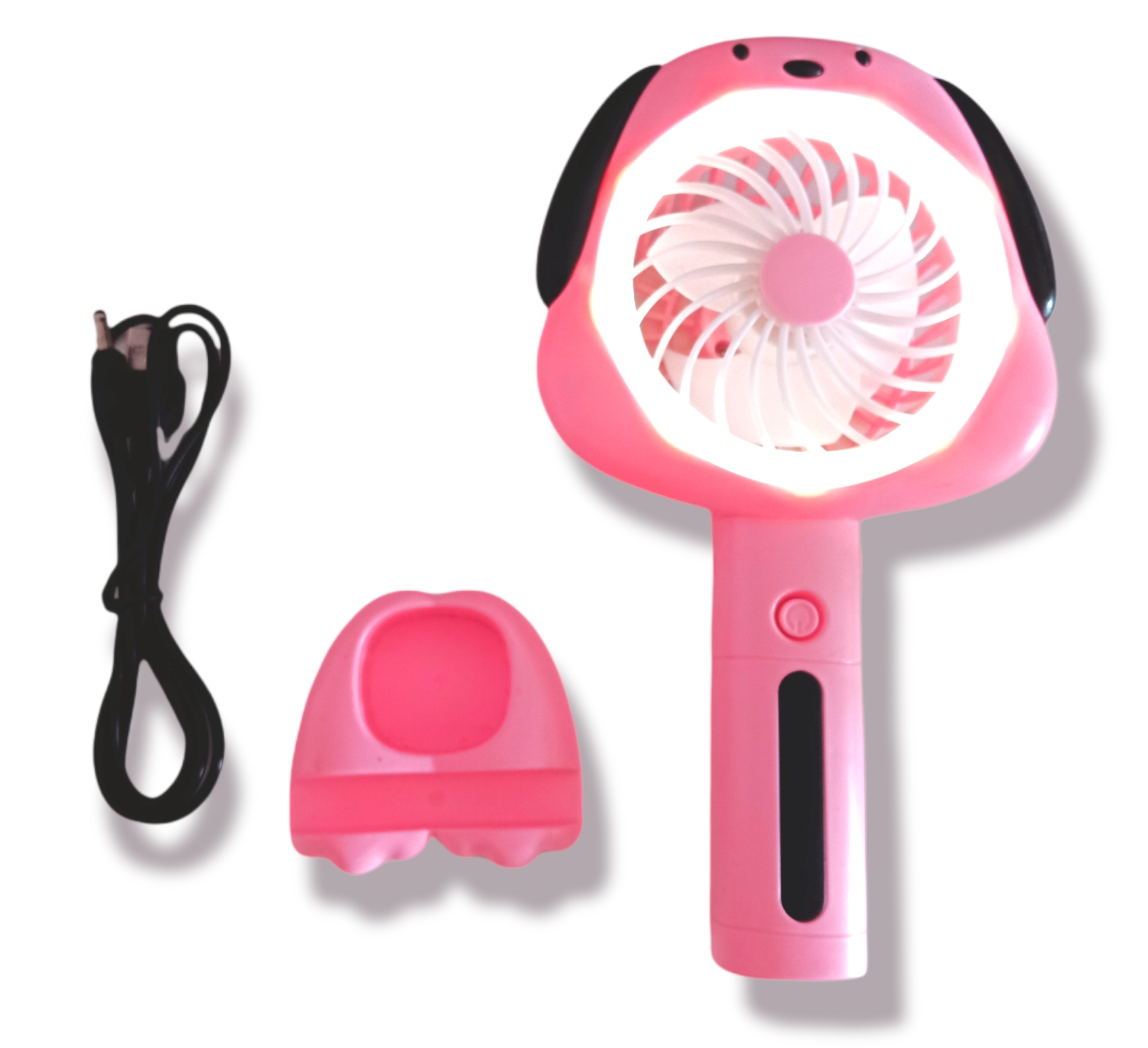 quạt sạc mini có đèn