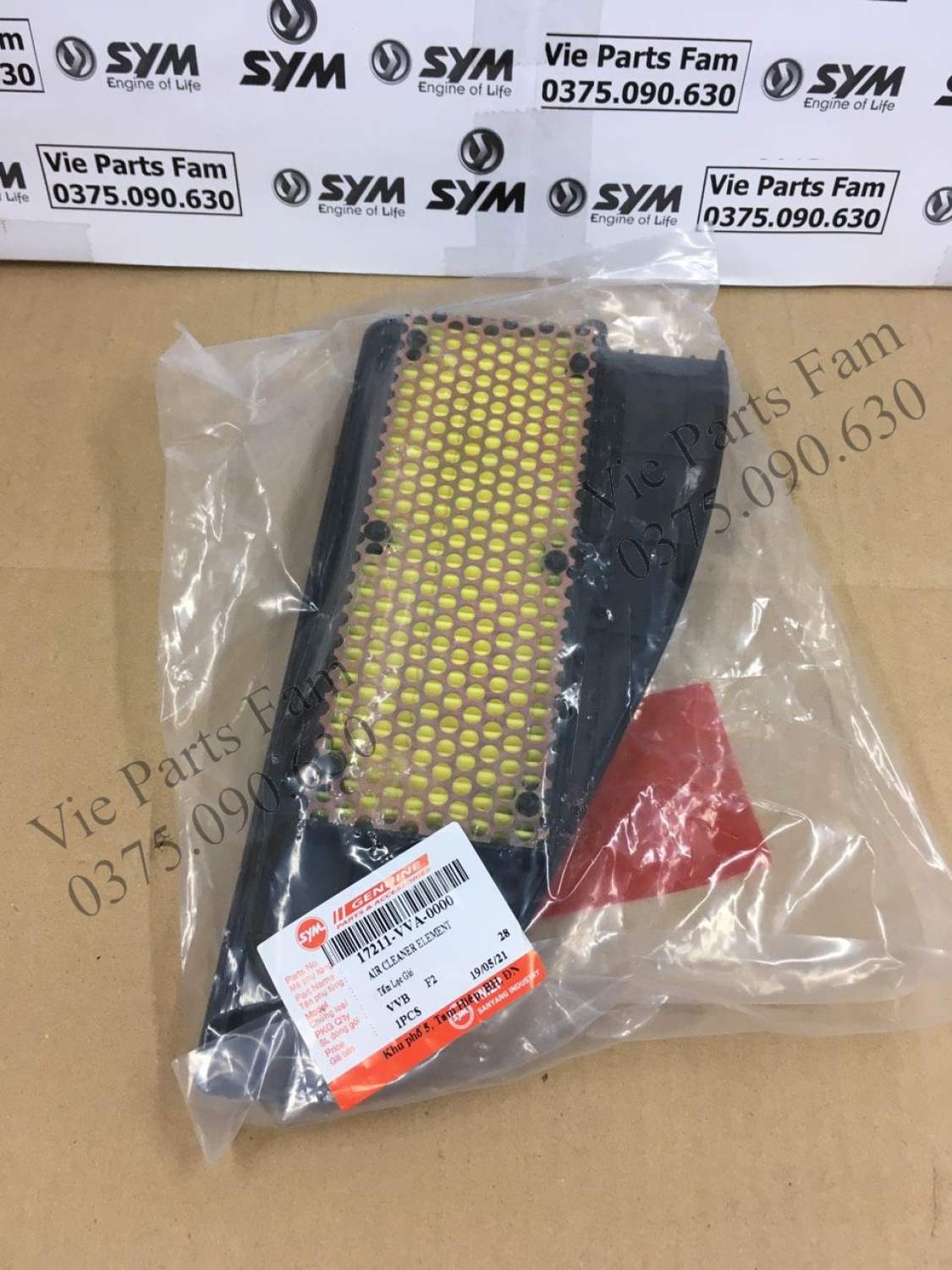 Lọc gió xe máy Shark SYM, hàng din SYM mới 100%