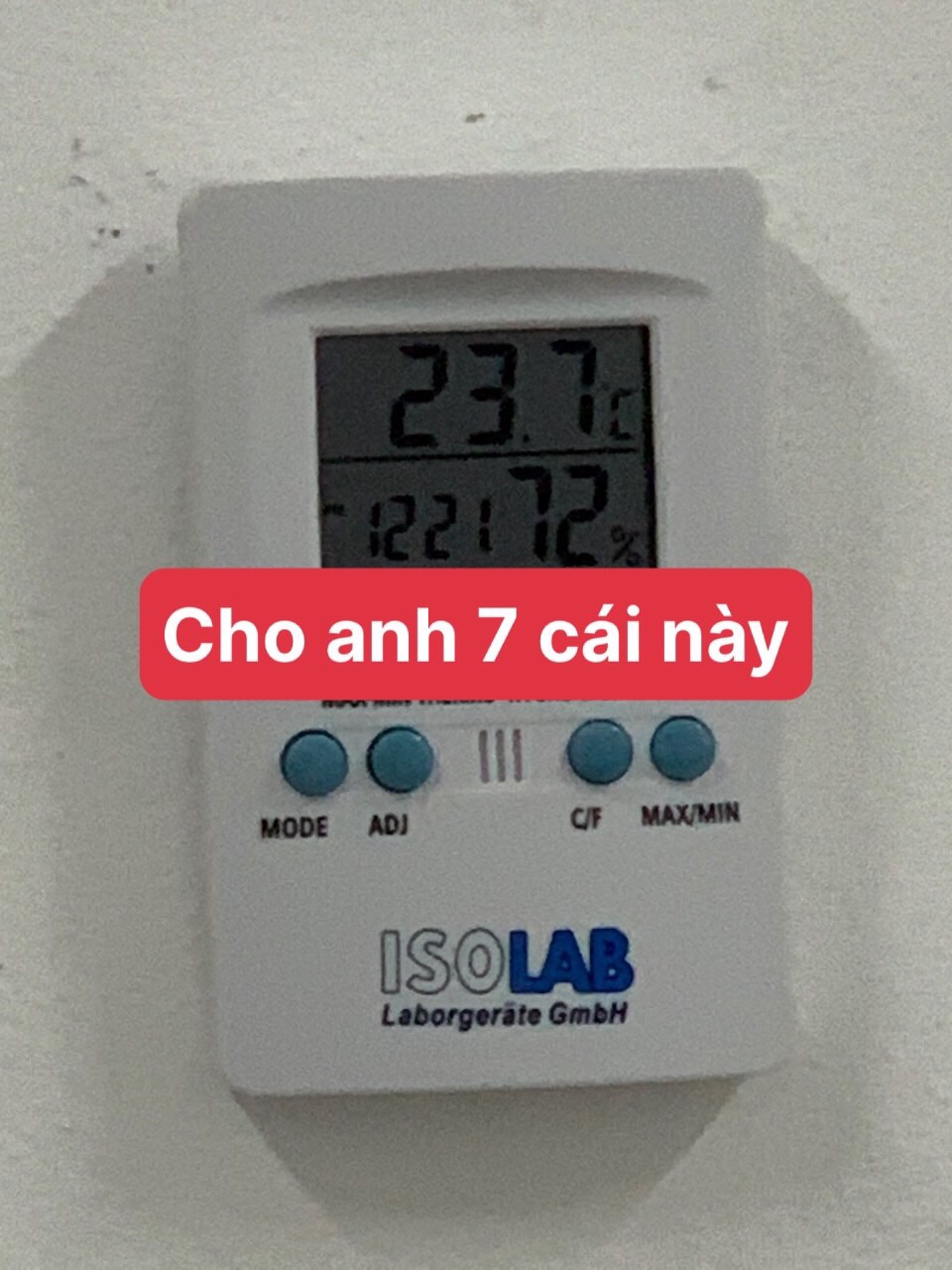 Nhiệt ẩm kế Isolab Đức