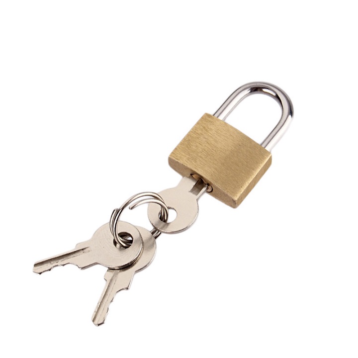 Ổ KHÓA NHỎ KÍCH THƯỚC 25mm HOẶC 20mm KÈM CHÌA KHÓA, DÙNG KHÓA TỦ HỌC BÀN VÀ VALI. TH107