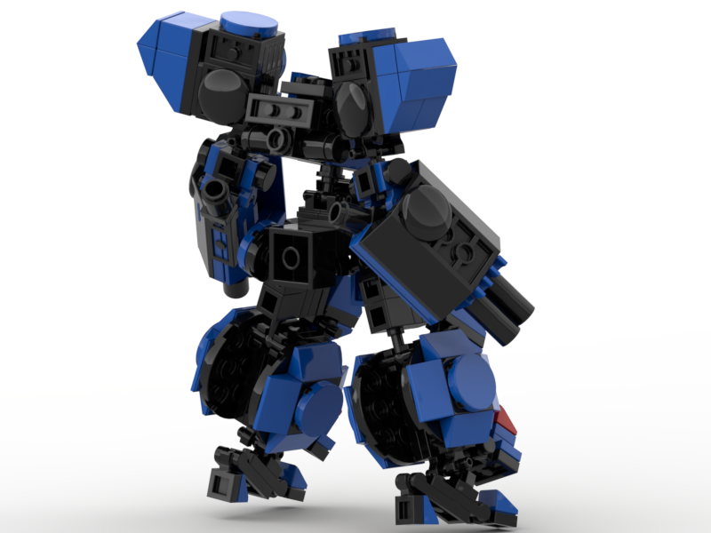 Le Go Đồ Chơi Lắp Ráp Robot Moc Mech Steel Blue