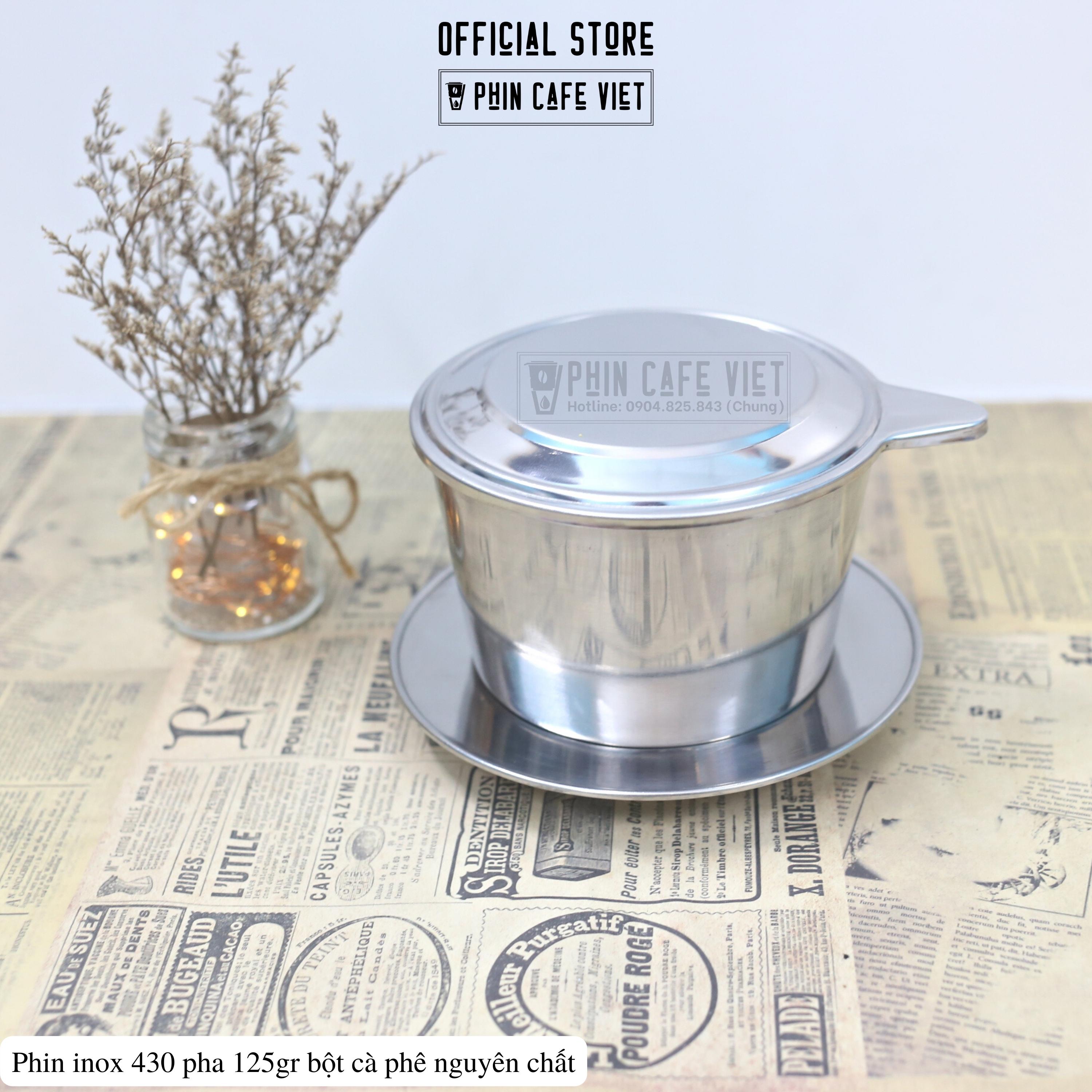 Phin cà phê inox loại to pha 125gr
