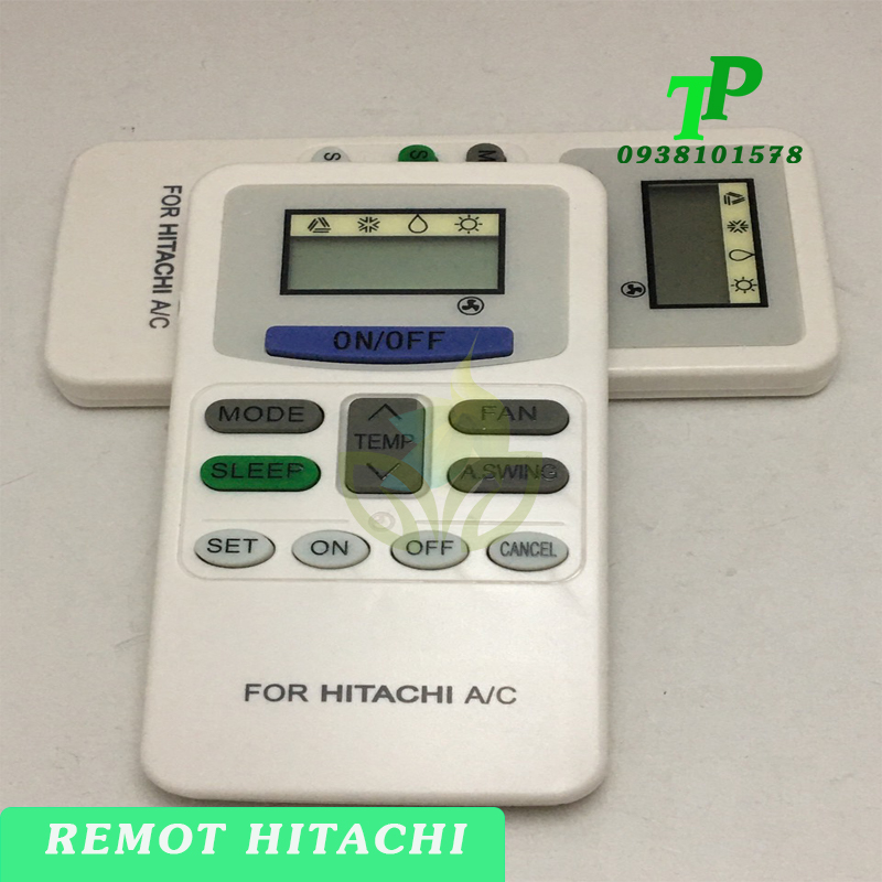 Điều Khiển, Remote Máy Lạnh Điều Hòa Hitachi (Tặng Kèm Pin)
