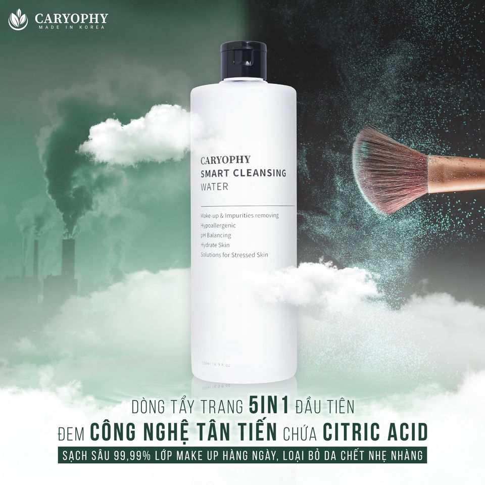 Nước Tẩy Trang CARYOPHY Smart Cleansing Water 60ml