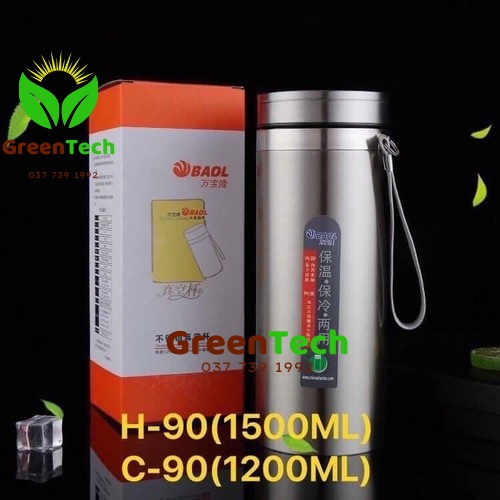 Bình Giữ Nhiệt Inox 2 lớp (Siêu Dầy,Bền) 1200ml,1500ml