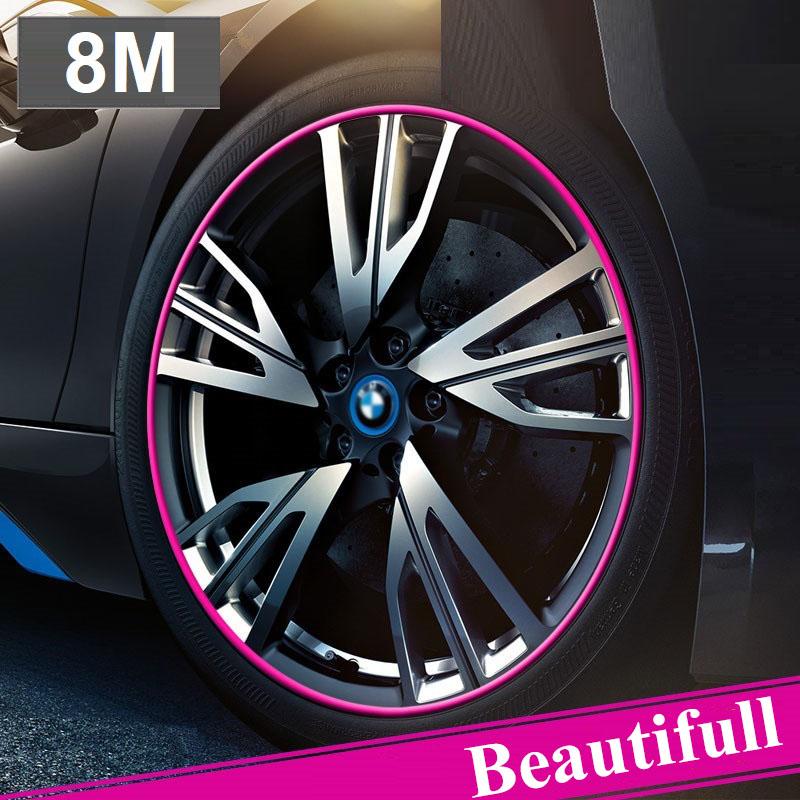 Decal dán vành xe ô tô phản quang đẹp, hiện đại