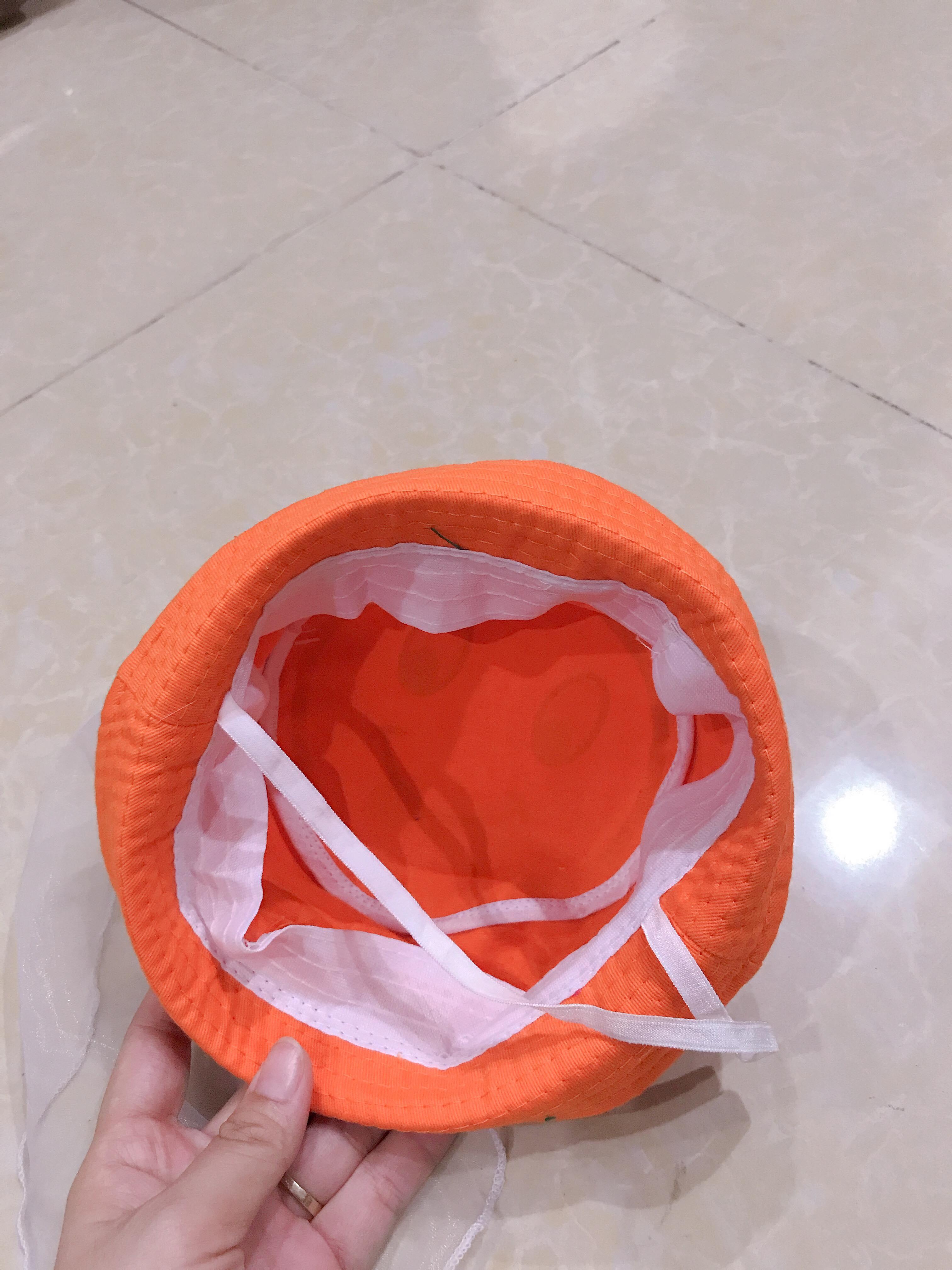 [HCM]NÓN MŨ TAI BÈO MẶT CƯỜI CHO BÉ CÓ LƯỚI (GIÁ HẠT DẺ)