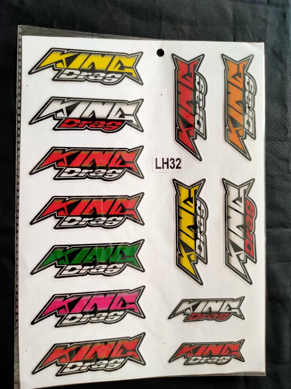 TEM DÁN LOGO KING DRAG (KHÔNG BUNG CHÓC,CHỊU NƯỚC TỐT)