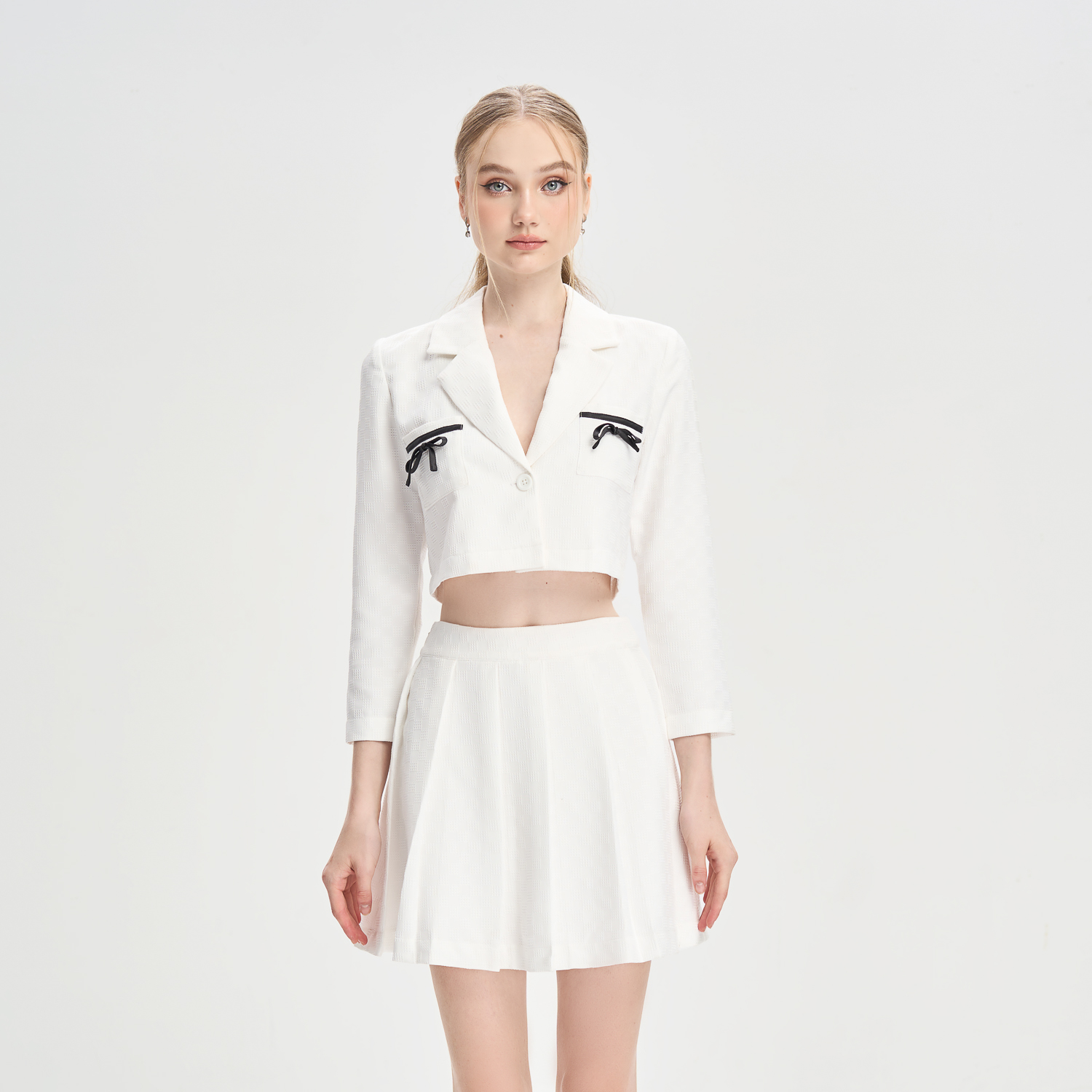 Chân váy xếp ly xòe xốp thái Maybi