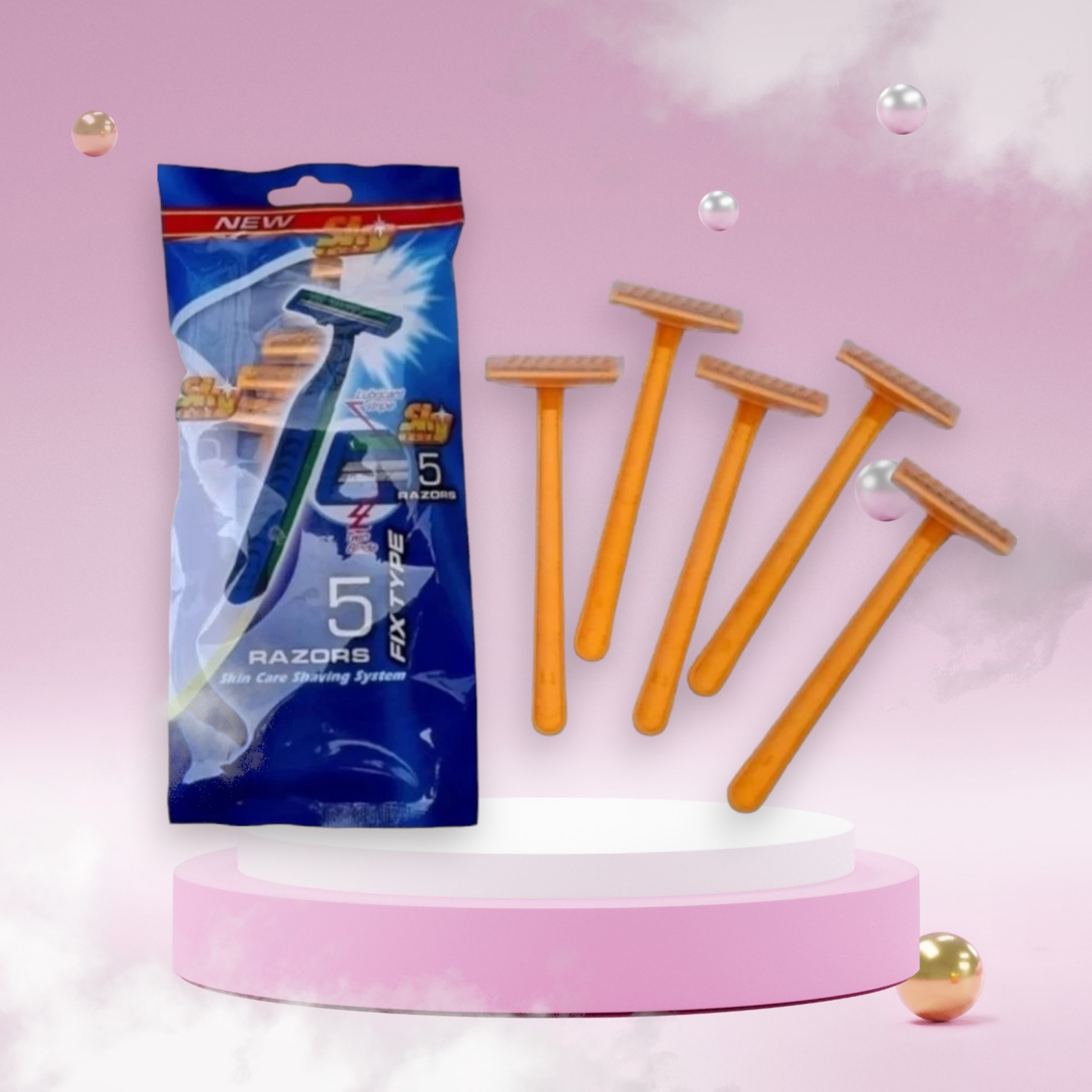 Dao cạo râu bịch 5 cây 2 lưỡi