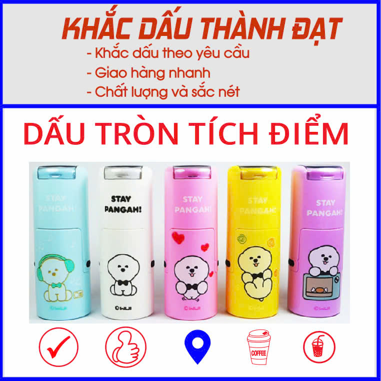 Dấu tích điểm theo yêu cầu (dấu tròn 10mm)