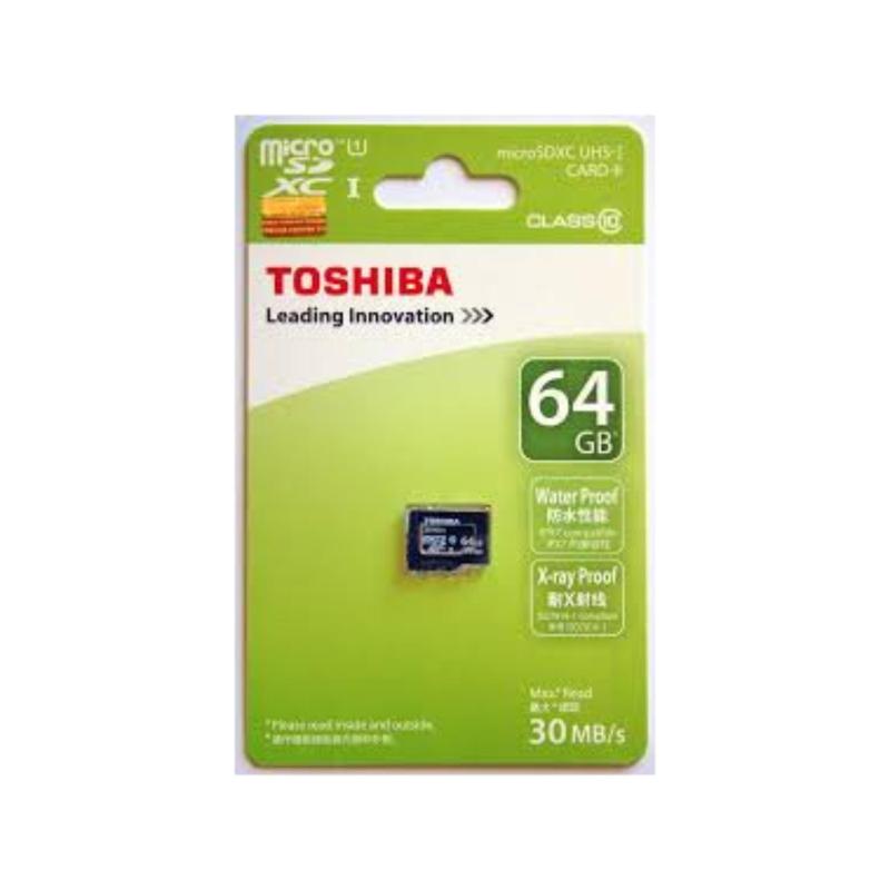Thẻ nhớ MicroSD Toshiba 64G Box Class10 Công ty (Xanh)