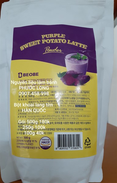 Bột khoai lang tím BEOBE ( HÀN QUỐC) Túi 250g (0124)