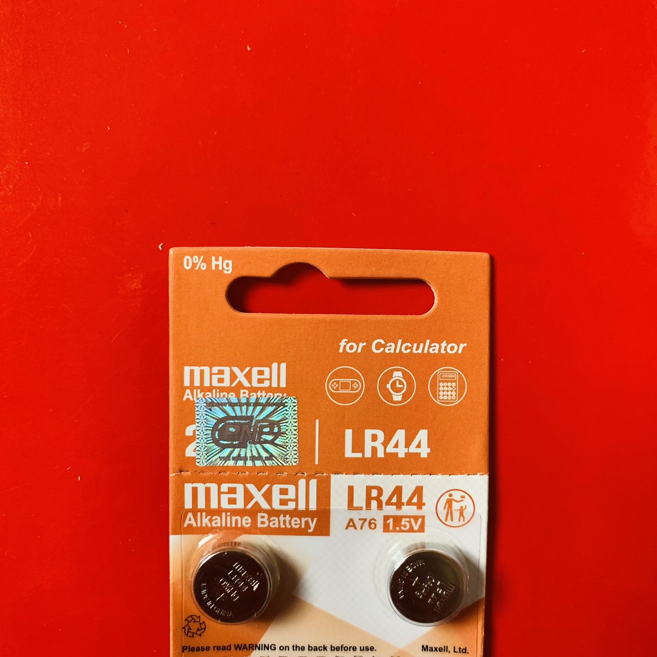 Vỉ 10 viên pin LR44 AG13 Maxell thay máy tính casio