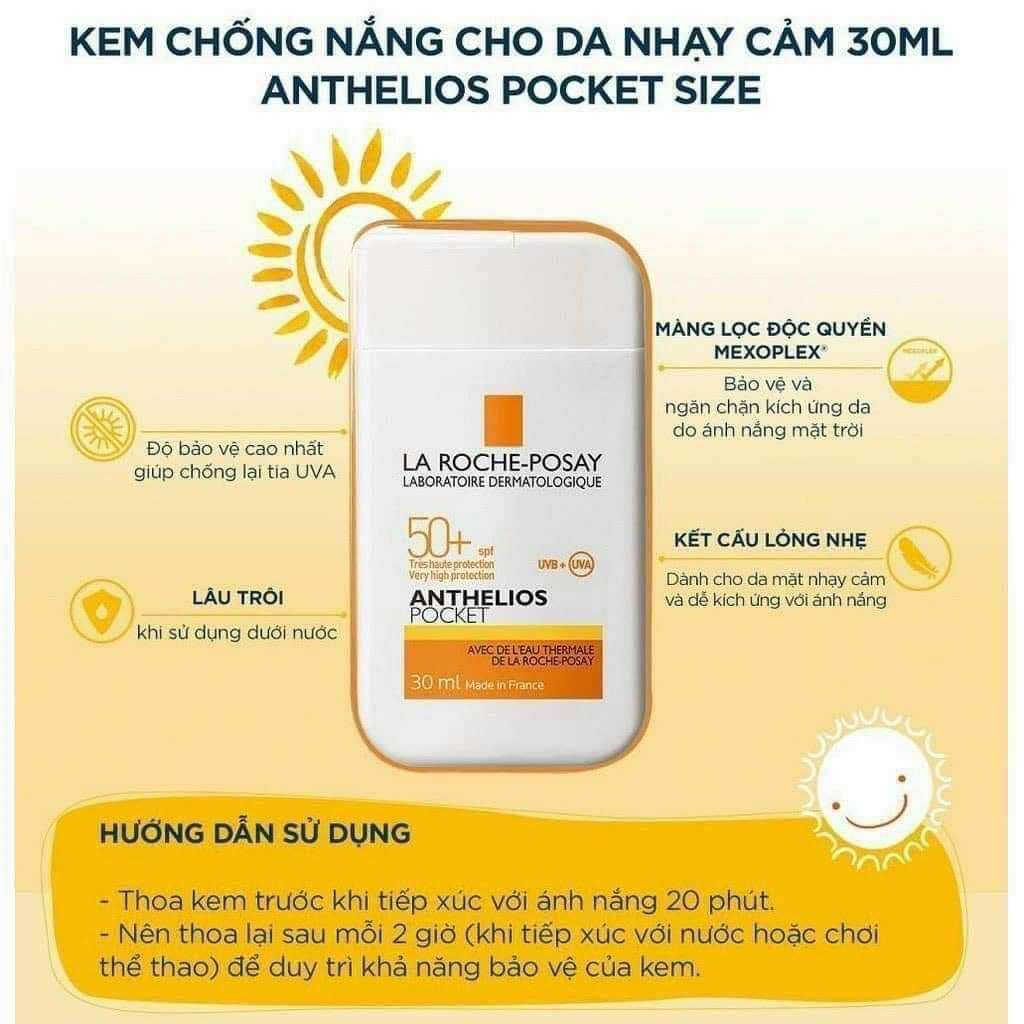 Kem chống nắng Larocher Posay unbox 30ml.